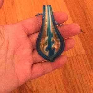 Hand made glass pendant